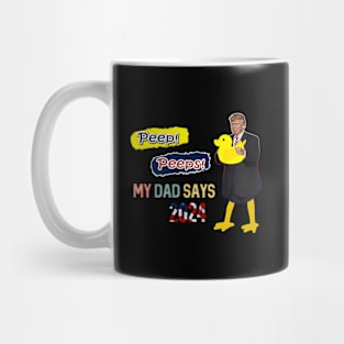 Peep Peeps 2024 Trump Funny Joke Humor Mug